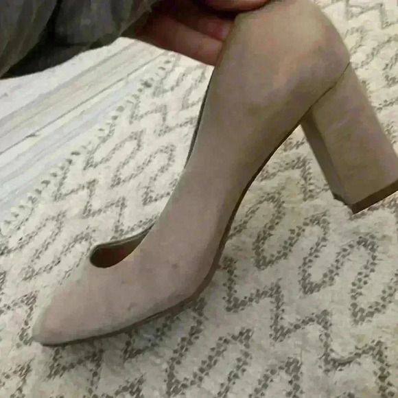 Kelly & Katie Womens Liya Classic Pumps Heel Shoes Light Taupe Suede size 10 - Picture 7 of 11